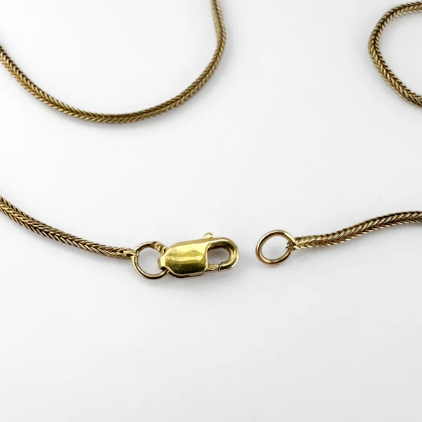 Victorian Banded Agate Pendant With Chain - Saddingtons Jewellery Stand 375 - image 4
