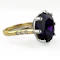Large Vintage Amethyst & Diamond Ring - Saddingtons Jewellery Stand 375 - image 1