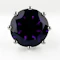 Large Vintage Amethyst & Diamond Ring - Saddingtons Jewellery Stand 375 - image 3