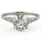 Edwardian Single Stone Diamond Platinum Ring - Saddingtons Jewellery Stand 375 - image 1