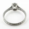 Edwardian Single Stone Diamond Platinum Ring - Saddingtons Jewellery Stand 375 - image 3