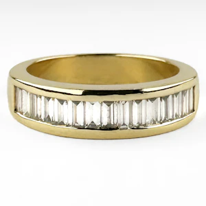 Channel Set Baguette Diamond Ring - Saddingtons Jewellery Stand 375