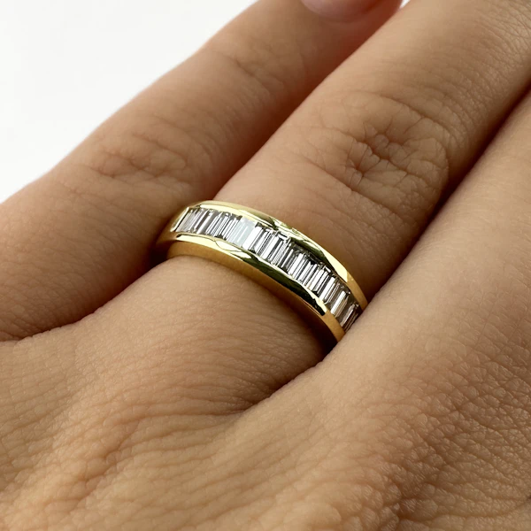 Channel Set Baguette Diamond Ring - Saddingtons Jewellery Stand 375 - image 2
