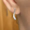 White Gold & Diamond Wave Earrings - Saddingtons Jewellery Stand 375 - image 1