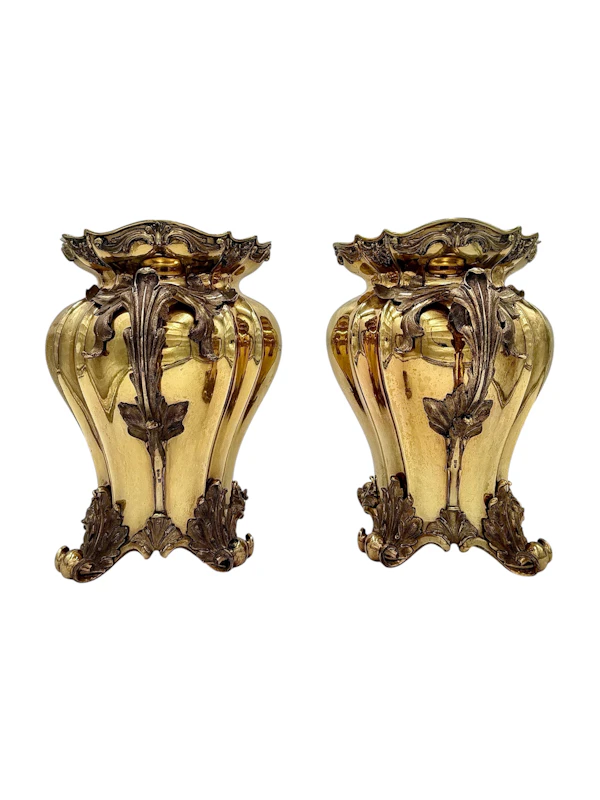 A Pair of Russian silver gilt wine coolers, St Petersburg, 1840 by Carl Tegalsten. - image 4