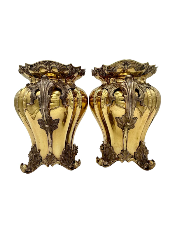 A Pair of Russian silver gilt wine coolers, St Petersburg, 1840 by Carl Tegalsten. - image 5