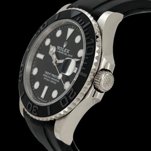 ROLEX YACHT-MASTER 42mm OYSTERFLEX WHITE GOLD FULL SET UK PURCHASE RECEIPT 2022 - 226659 - image 2