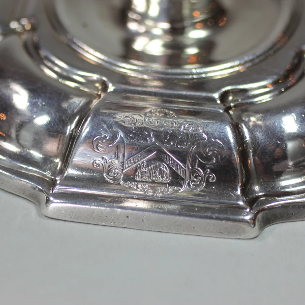 Pair of George Ii Silver Candlesticks, Gurney & Cooke - image 2