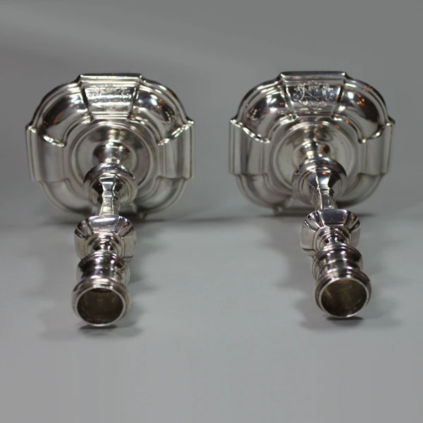 Pair of George Ii Silver Candlesticks, Gurney & Cooke - image 5