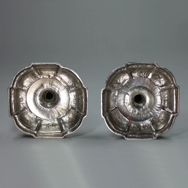 Pair of George Ii Silver Candlesticks, Gurney & Cooke - image 3