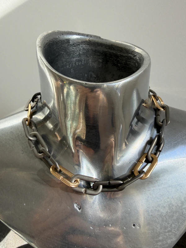 Vhernier 18k Rose Gold & Titanium Chain - image 3