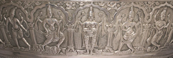 Ceremonial Solid Silver Kutch Water Vessel Gangajali 1910 - image 4