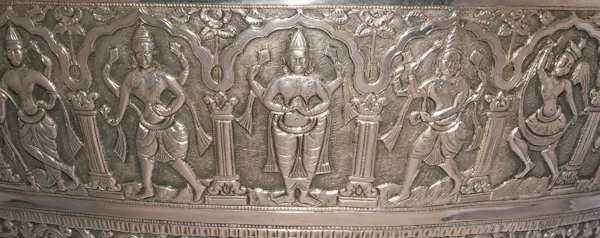 Ceremonial Solid Silver Kutch Water Vessel Gangajali 1910 - image 5