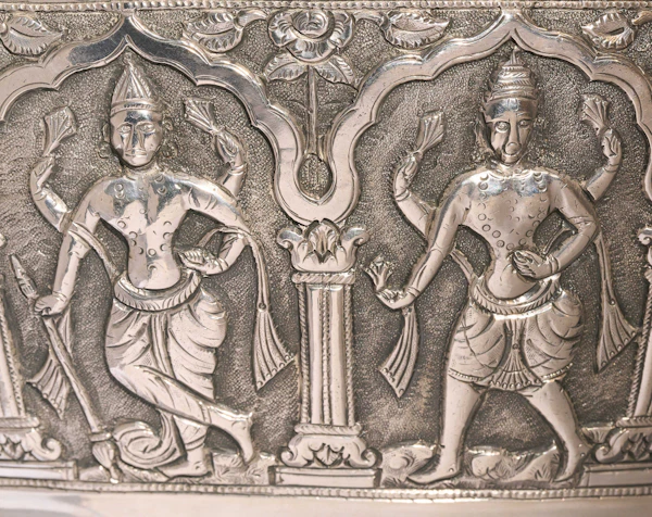 Ceremonial Solid Silver Kutch Water Vessel Gangajali 1910 - image 9