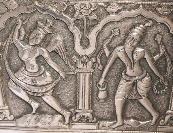 Ceremonial Solid Silver Kutch Water Vessel Gangajali 1910 - image 11