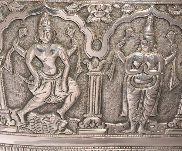 Ceremonial Solid Silver Kutch Water Vessel Gangajali 1910 - image 12