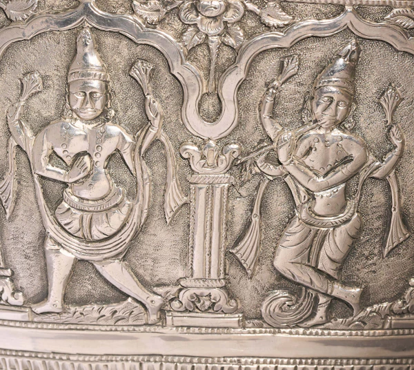Ceremonial Solid Silver Kutch Water Vessel Gangajali 1910 - image 13