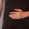 Two Tone Emerald and Diamond Rubover Trilogy Ring Spectrum Antiques - image 2