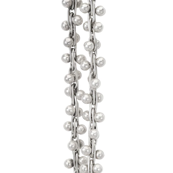 Vintage 1960s Silver Peppercorn Necklace - image 3