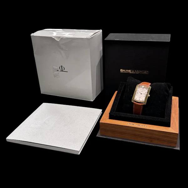 BAUME ET MERCIER HAMPTON YELLOW GOLD AUTOMATIC MV045225 FULL SET - image 6
