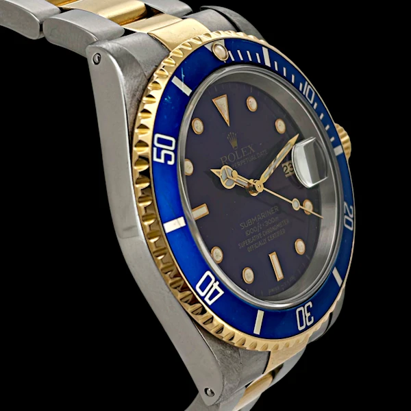 ROLEX SUBMARINER DATE TURNED 'PURPLE' FADED BEZEL FULL SET W SERIES - 1996 - image 3