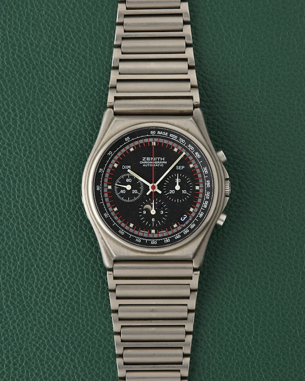 Zenith Titanium 95.0102.418 Port Royal Moonphase Black Dial Neo-Vintage 1980s - image 1