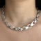 1938 Silver Link Necklace - Saddingtons Jewellery Stand 375 - image 1