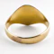 1908 Scroll Shoulders Gold Signet Ring - Saddingtons Jewellery Stand 375 - image 5