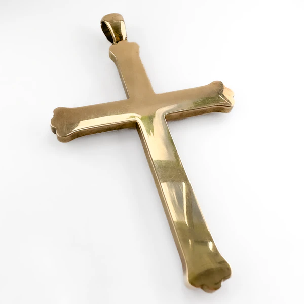 Victorian Banded Agate & Pearl Cross Pendant - Saddingtons Jewellery Stand 375 - image 4