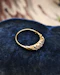 Downstairs at Grays: 18ct Yellow Gold & Platinum Diamond Five Stone Ring Circa 1920 - image 2
