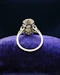Downstairs at Grays: 14ct White Gold Diamond Art Deco Diamond Continental Ring Circa 1930 - image 3