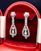 Downstairs at Grays: A magnificent pair of Vintage 8.30ct Diamond Drop Earrings set in 18ct White Gold, Circa 1955 - image 6