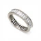 Baguette Diamond and Platinum Eternity Ring, Circa 1990, 5.00 Carats - image 3