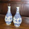 Pair of Kangxi(1662-1722) blue and white pear shape blue and white vases - image 2