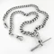Silver Albert Chain With T-Bar 20″ - Saddingtons Jewellery Stand 375 - image 4