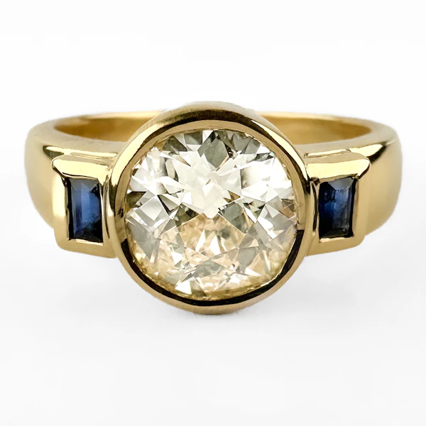 1.63ct Diamond & Sapphire Ring - Saddingtons Jewellery Stand 375 - image 1