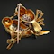 Vintage Herbert Rosenthal 18k Gold, Diamond, and Ruby "Lovebirds" Brooch - image 4