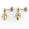 Antique Gold Acorn Earrings - Saddingtons Jewellery Stand 375 - image 3