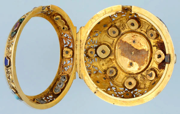 Gem Set Gold Repeater with Royal Coat of Arms - image 8