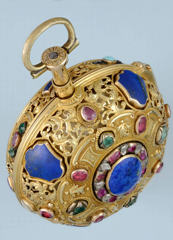 Gem Set Gold Repeater with Royal Coat of Arms - image 3