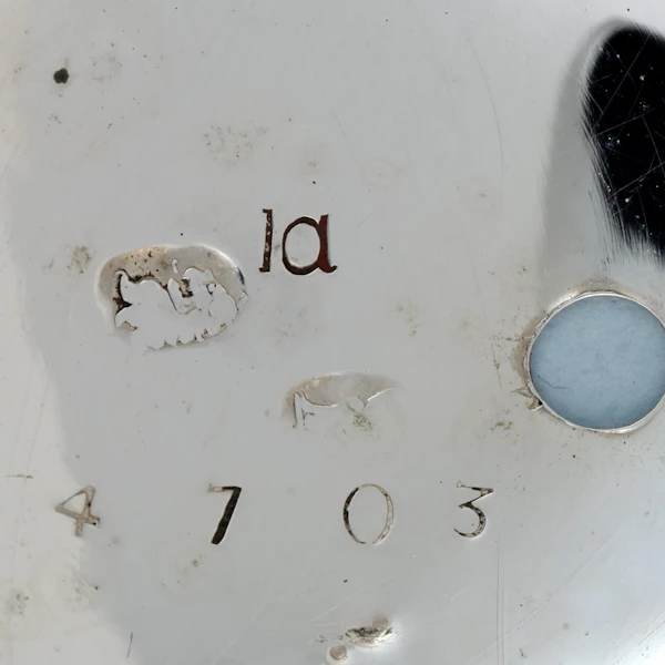 Britannia Silver Champleve Dial Verge by Windmills - image 4