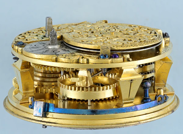 Britannia Silver Champleve Dial Verge by Windmills - image 2