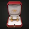 Vintage Cartier 18k Tri-Colour Gold Trinity Hoop Earrings - image 3