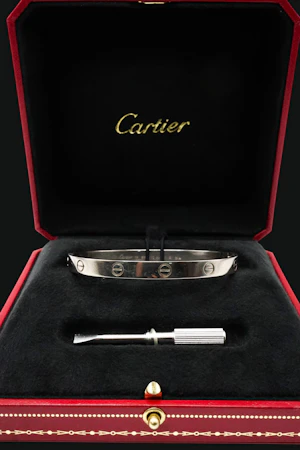Cartier 18k White Gold LOVE Bracelet
