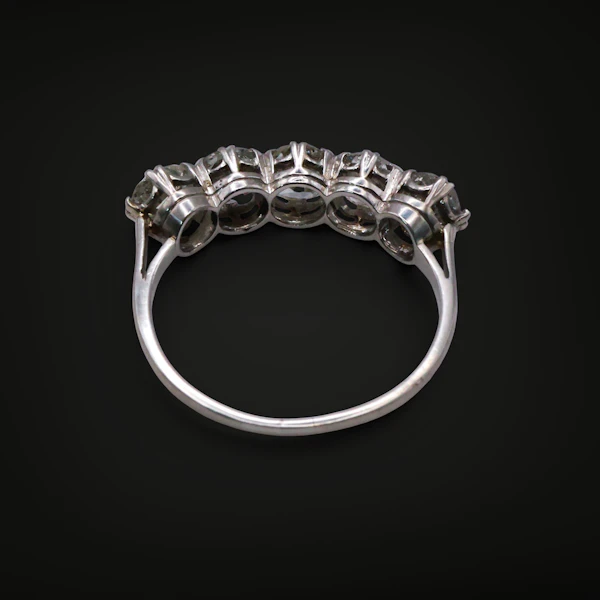 Lovely Art Deco Diamond Platinum Ring at Deco&Vintage Ltd - image 4
