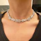 French Art Deco Platinum Diamond Choker Necklace or Pair of Bracelets, 20 Carats, Circa 1930 - image 5