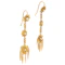 Antique Victorian 18ct Gold Etruscan Revival Pearl Earrings, c.1880s - image 2