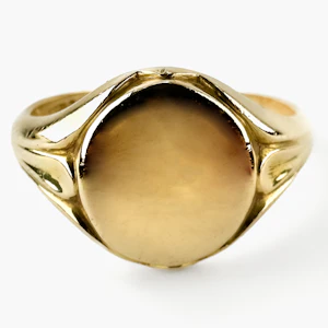 Antique 1909 Gold Signet Ring - Saddingtons Jewellery Stand 375