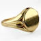 Antique 1909 Gold Signet Ring - Saddingtons Jewellery Stand 375 - image 3