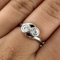 Antique Toi et Moi Diamond Crossover Ring - Saddingtons Jewellery Stand 375 - image 3
